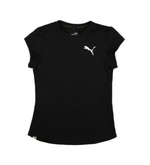 PUMA Girls Casual Polyester Top  (Black, Pack of 1)