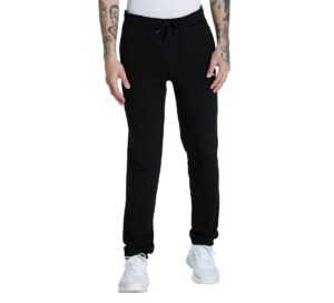 PUMA Zippered Sweatpants FL Men Solid Black Track Pants