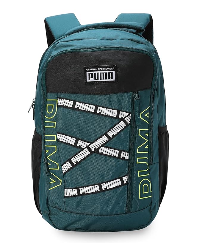 Puma Unisex-Adult TapeColorblock Backpack, Varsity Green