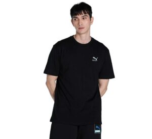 Puma Men's Solid Relaxed Fit T-Shirt