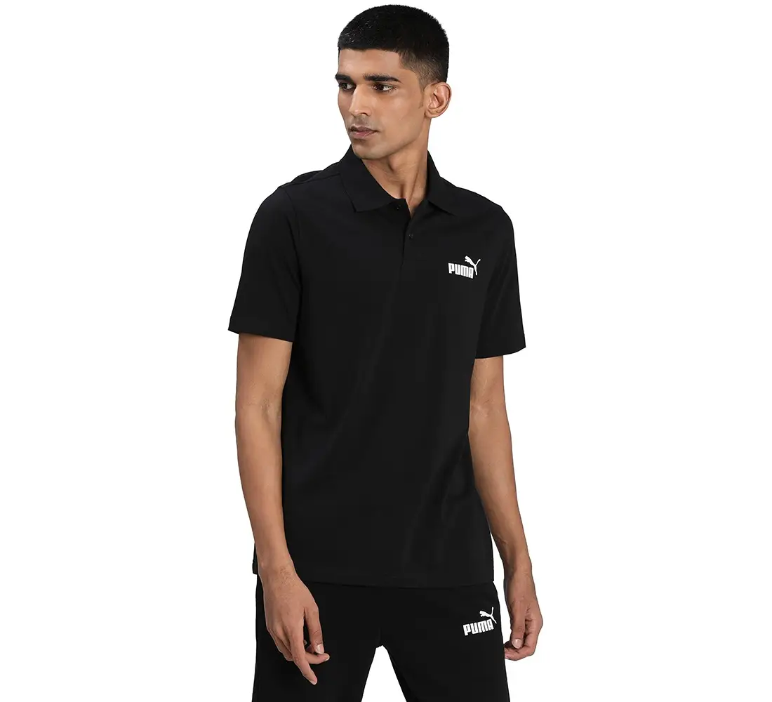 Puma Men’s Solid Regular Fit T-Shirt Black