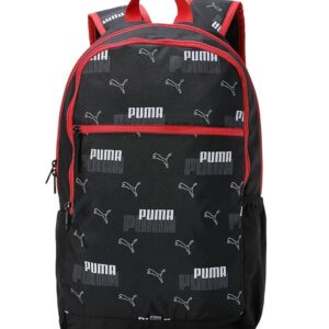 Puma Unisex-Adult Cat Backpack v2, Black-Rickie Orange